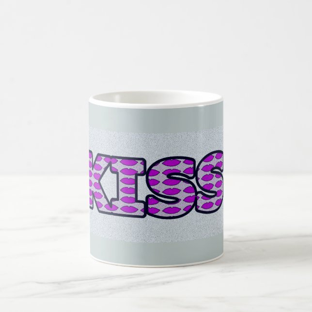 Cheeky Kiss Ord Art Design Kaffemugg (Center)