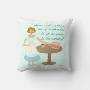 Cheeky Kitsch Roligt Död Metall Housefru Kudde