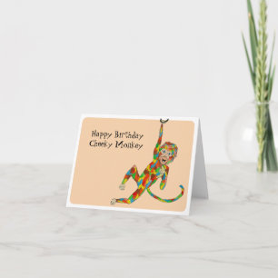 Cheeky Monkey Birthday Card Kort