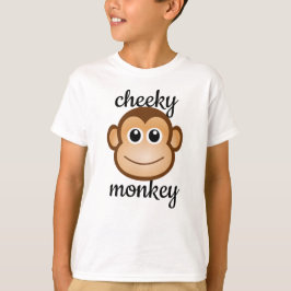 Cheeky Monkey Cute Chimp Brit T Shirt