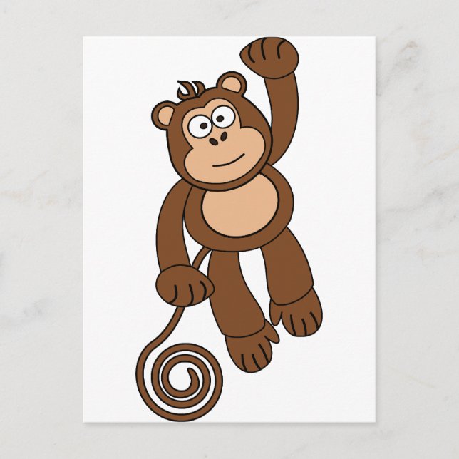 Cheeky Monkey Design Vykort (Framsida)