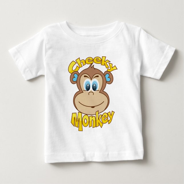 Cheeky Monkey för pojkar Tee (Framsida)