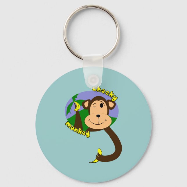 Cheeky Monkey Nyckelring (Framsida)