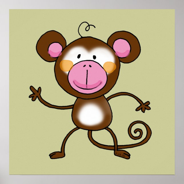 Cheeky monkey poster (Framsidan)