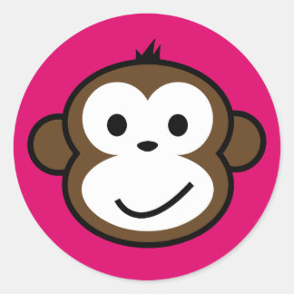 Cheeky Monkey Runt Klistermärke