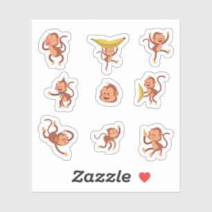 Cheeky Monkey Stickers Klistermärken