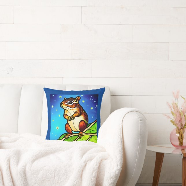 Cheeky, Playful Chipmunk Pal Kudde (Soffa)