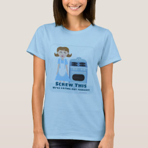 Cheeky Salty Kitsch Housefru Art Design T Shirt