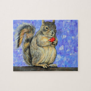 Cheeky Squirrel-målning Pussel