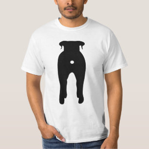 Cheeky Tassar, den ultimata Rolig hund knappen T Shirt