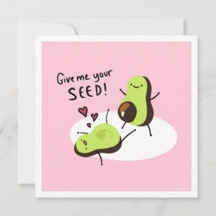 Cheeky Valentiness Avocado  Julkort