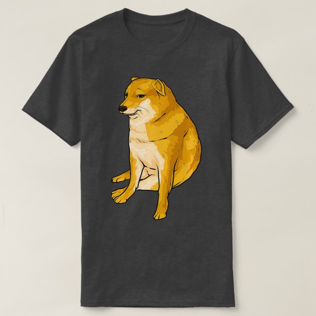 Cheems Hund Funny Shiba Inu Dank Meme T Shirt (Design framsida)