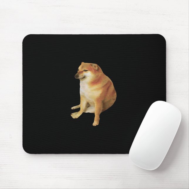 Cheems Memes Mouse Pad Musmatta (Med mus)