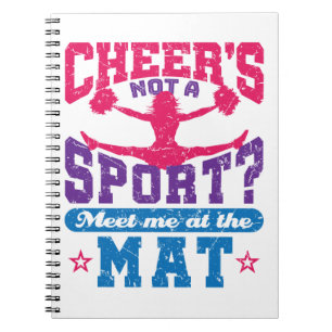 Cheer är inte en sport, underbart CheerLeaderledar Anteckningsbok