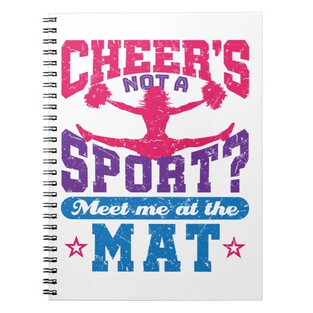 Cheer är inte en sport, underbart CheerLeaderledar Anteckningsbok (Framsidan)