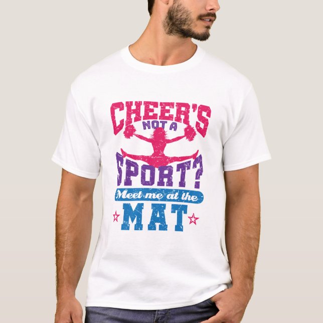 Cheer är inte en sport, underbart CheerLeaderledar T Shirt (Framsida)