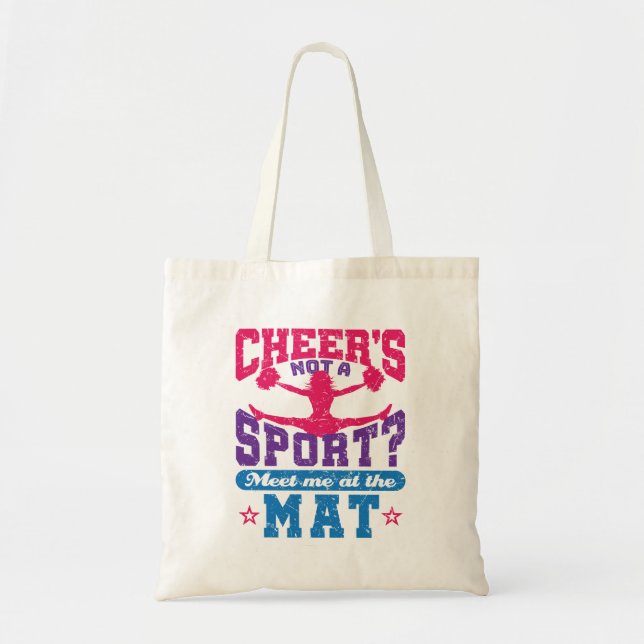 Cheer är inte en sport, underbart CheerLeaderledar Tygkasse (Framsidan)