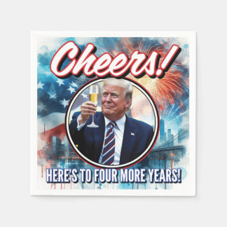 Cheer är på ytterligare 4 år Invigningen Party Nap Pappersservett
