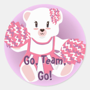 Cheer Bear Stickers Runt Klistermärke