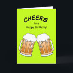 Cheer Beer Friend Birthday Card Kort<br><div class="desc">Anpassa den här vänens ölfödelsekort med ditt personlig-meddelande och/eller namn. Det här är ett underbart kort för alla öar älskare.</div>