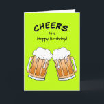 Cheer Beer Friend Birthday Card Kort<br><div class="desc">Anpassa den här vänens ölfödelsekort med ditt personlig-meddelande och/eller namn. Det här är ett underbart kort för alla öar älskare.</div>