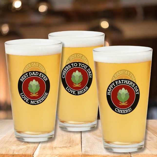 Cheer Beer Skutt Lycklig Fars dag Speciell Glaskopp (Skapare uppladdad)