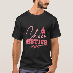 Cheer Besties Cheerlead Vänskap Bestie Best T Shirt