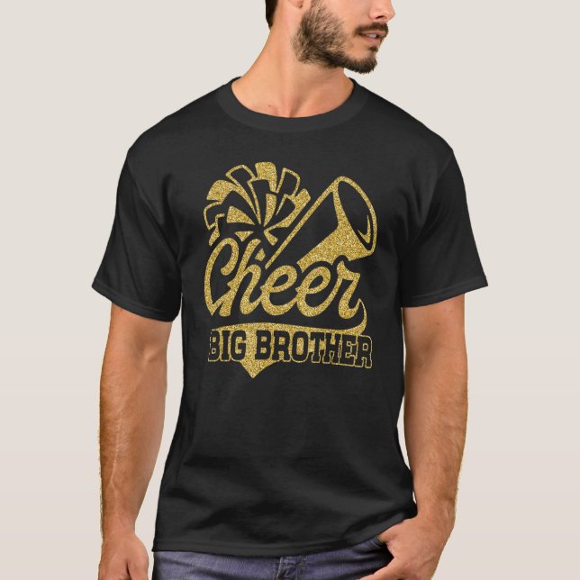 Cheer Big Brother Biggest Fläkt CheerLedare Far T Shirt (Framsida)