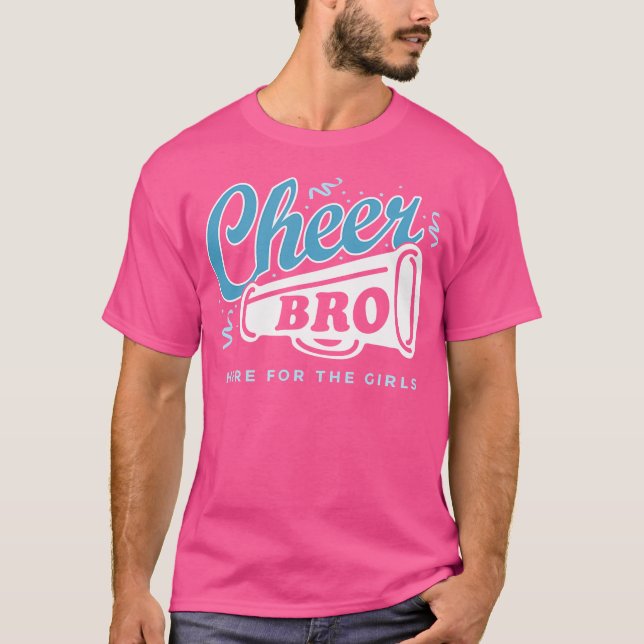 Cheer Bro Cheer Boy Cheerlead T Shirt (Framsida)