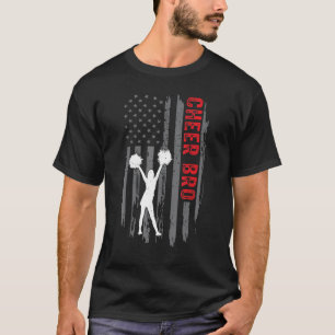 Cheer Bro US Flagga CheerLeader Brother T Shirt