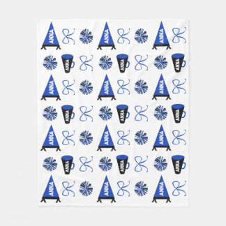 Cheer Camp Blue and Black Cheerleadering Pompom   Fleecefilt