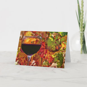 Cheer Card för Vin Happy thanksgiving Helgkort