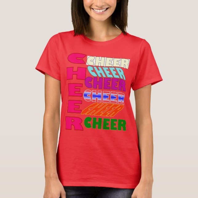 CHEER CHEER CHEER SHIRT T-SHIRT (Framsida)
