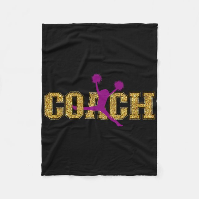 Cheer Cheerleading Tränare Coach  Fleecefilt (Framsidan)