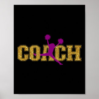 Cheer Cheerleading Tränare Coach Poster