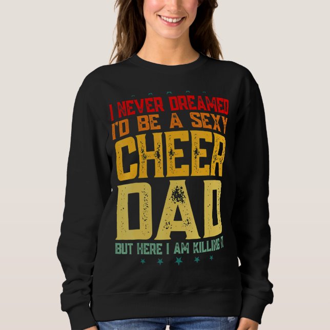 Cheer Cheerledare Pappa Fars dag T Shirt (Framsida)