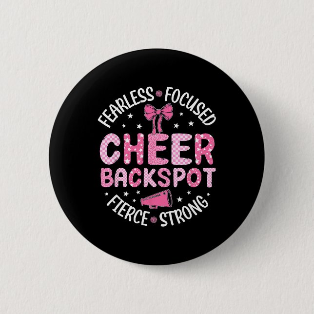 Cheer Ckspot Fearless Fokuserad Vild Cheerleading  Knapp (Framsida)