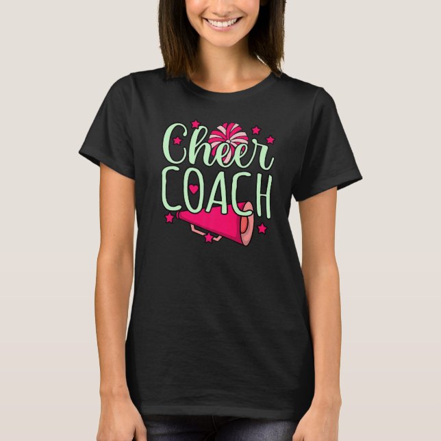 Cheer Coach Cheerlead Squad Cheerlead Graphi T Shirt (Framsida)