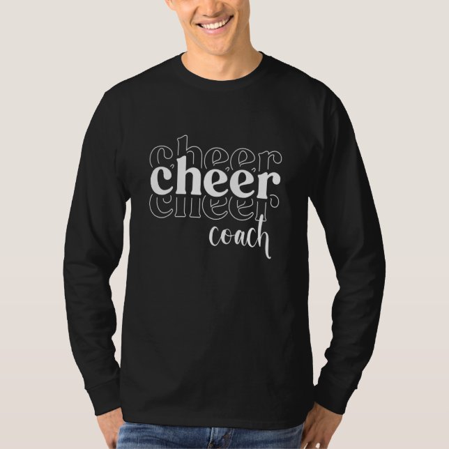 Cheer Coach Cheerleader Cheerleading Coach T Shirt (Framsida)