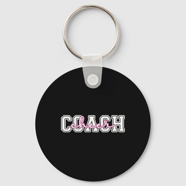Cheer Coach Cheerleader Coach Tacksamhet  Nyckelring (Framsida)