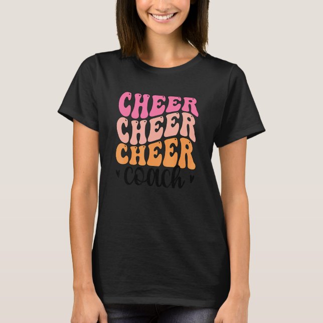 Cheer Coach Cheerleading Coach Cheerleader Coach 2 T Shirt (Framsida)