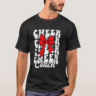 Cheer Coach Cheerleading Coach Coquette Cheerleade T Shirt