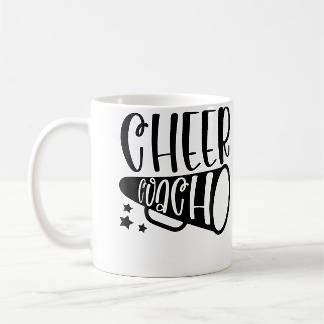 Cheer Coach Cheerleading Coach Kaffemugg (Vänster)