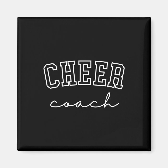 Cheer Coach Cheerleading  Magnet (Framsidan)