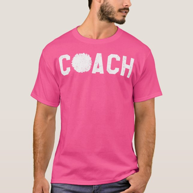 Cheer Coach Cheerleading Tränare T Shirt (Framsida)