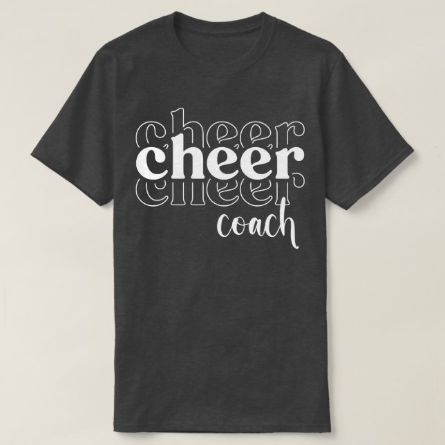 Cheer Coach Cheerledande Cheerledare T Shirt (Design framsida)