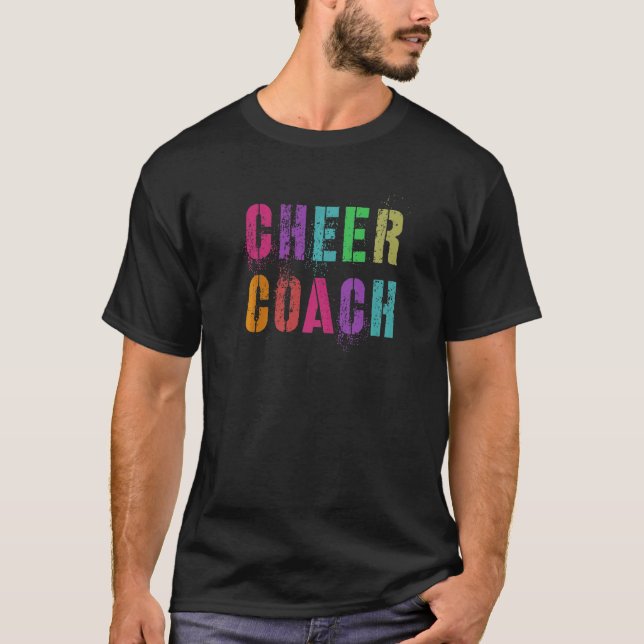 Cheer Coach Cheerledande team CheerLedarutbildning T Shirt (Framsida)