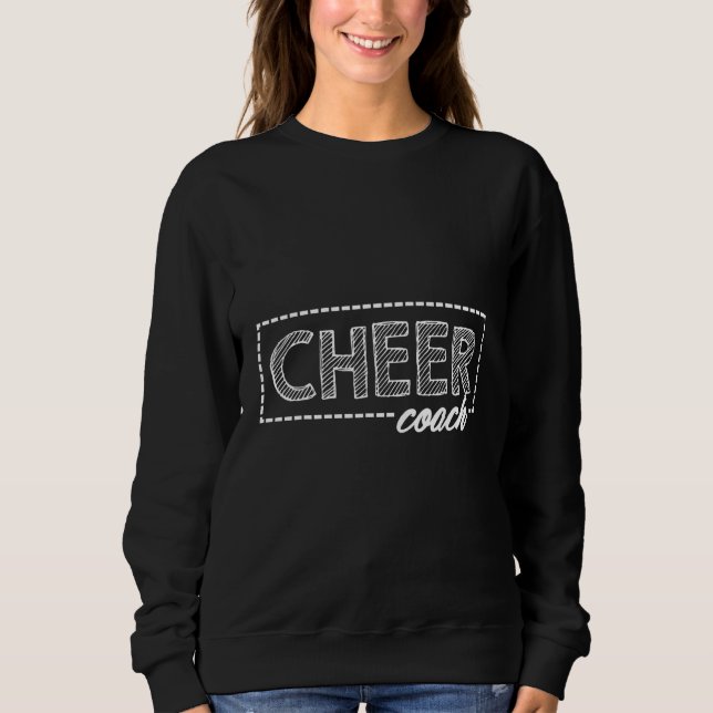 Cheer Coach Cheerledare T Shirt (Framsida)