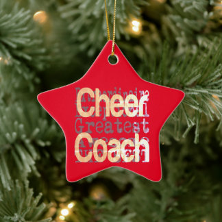 Cheer Coach Extraordinaire Julgransprydnad Keramik