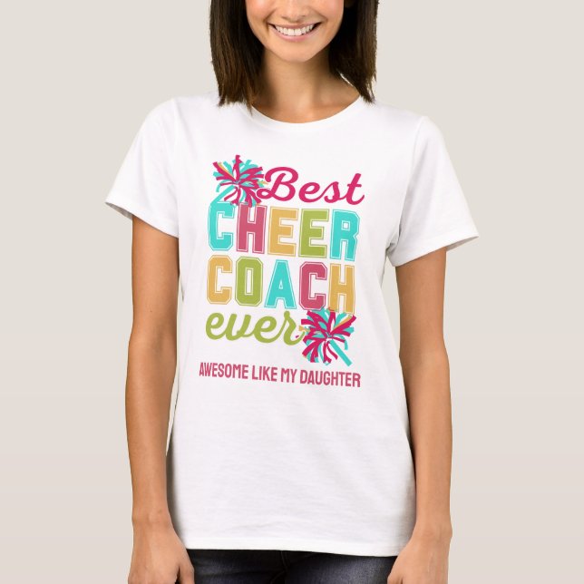 CHEER COACH Fantastisk som Anpassningsbar T Shirt (Framsida)